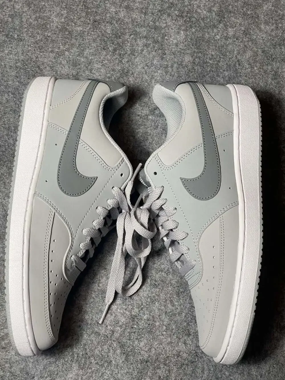 Nike Court Vision Low Men's Sneakers Wolf Grey Size 8